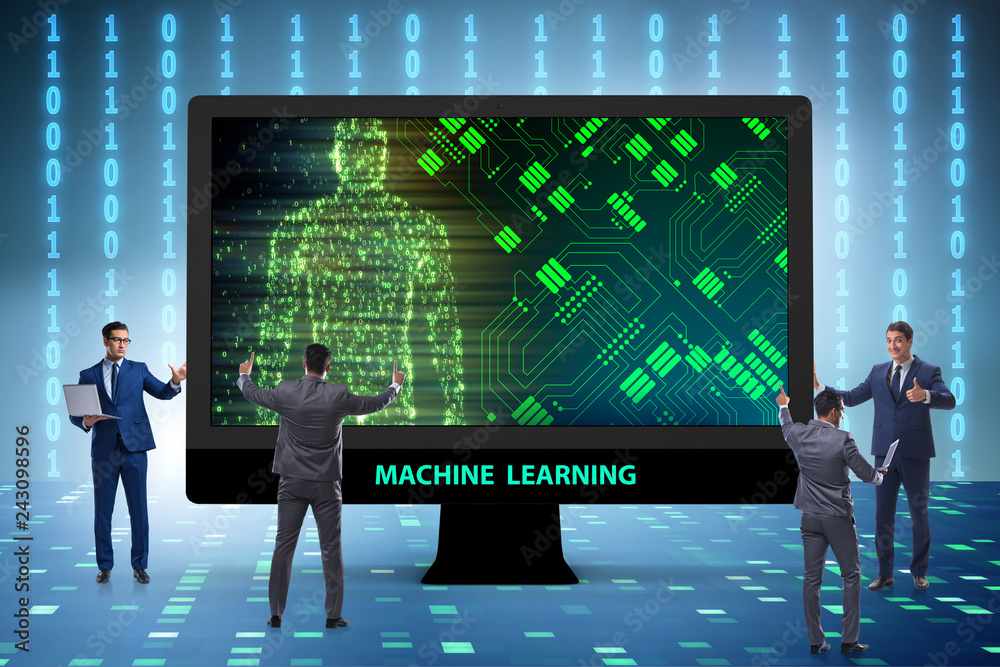 Machine learning concept as modern technology Machine learning concept as modern technology