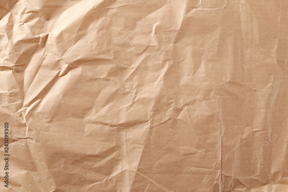 Obraz premium Wrinkly cardboard paper background and texture
