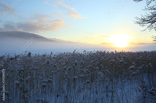 Höga Kusten Nordingra Schweden Winterzeit