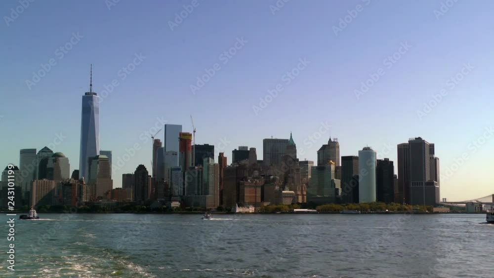 The Manhattan Skyline from the Atlantic Ocean The Manhattan Skyline from the Atlantic Ocean