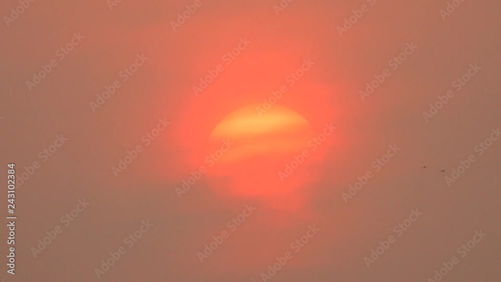 4K Sunset sky orange sky orange outdoor summer nature sunrise with silver lining and cloud on the orange sky 4K Sunset sky orange sky orange outdoor summer nature sunrise with silver lining and cloud on the orange sky