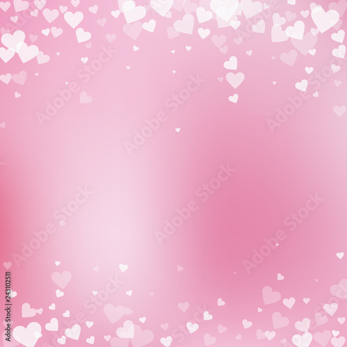 White heart love confettis. Valentine's day fallin © Begin Again