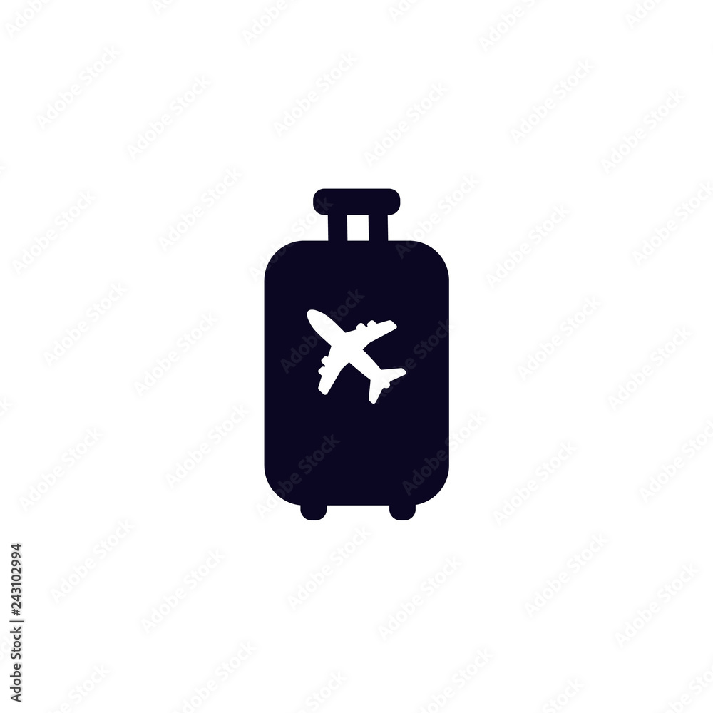 Fototapeta premium Luggage icon. vector illustration