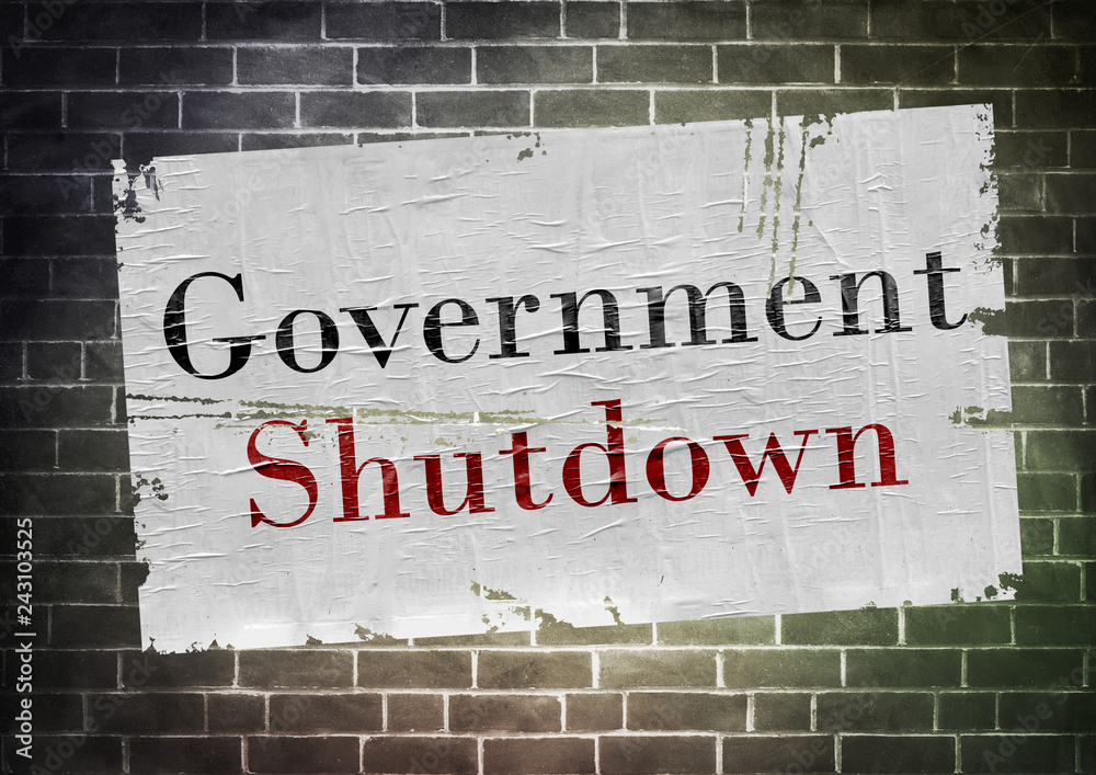 Poster Concept - Government Shutdown Stock Illustration | Adobe Stock