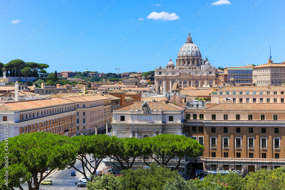 St Peter’s Basilica, located in the Vatican City