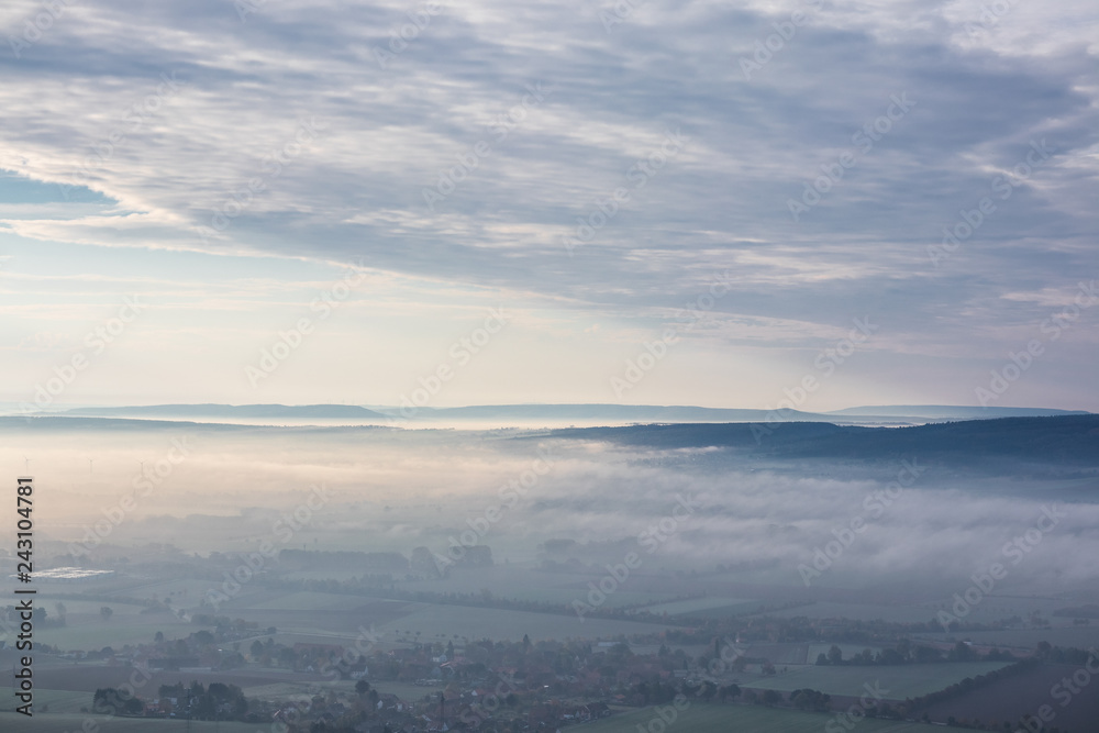 The landscape of Low Saxony in Germany The landscape of Low Saxony in Germany