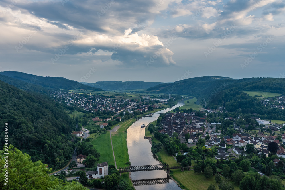 The landscape in city Bodenwerder,Germany The landscape in city Bodenwerder,Germany