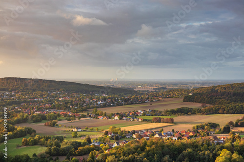 Landscape of Low Saxony in Germany .
