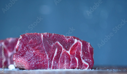 red meat cut on the table 