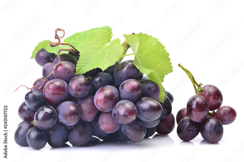 Fototapeta premium Grapes on white background
