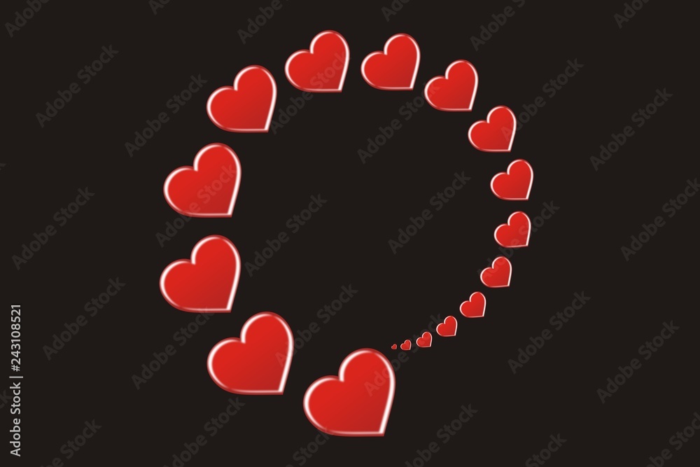 Valentines day card with hearts. Put the text on the heart, suitable for a Valentine's Day card. Valentines day card with hearts. Put the text on the heart, suitable for a Valentine's Day card.