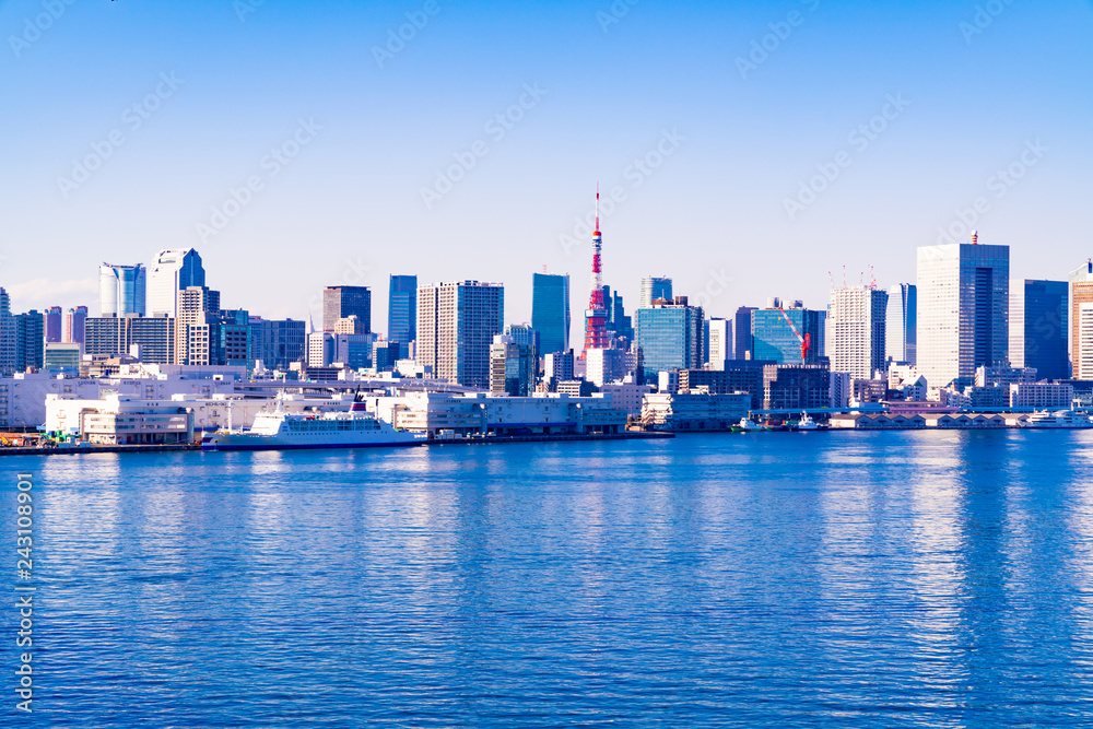 Naklejka premium 風景物語(レインボーブリッジ) 