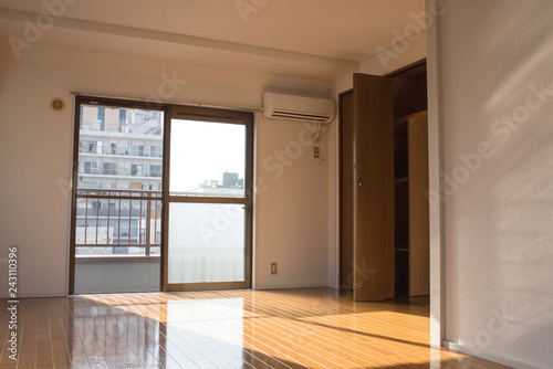 Interior of empty apartment room for rent                              