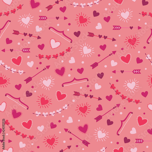 Valentine's Day seamless pattern