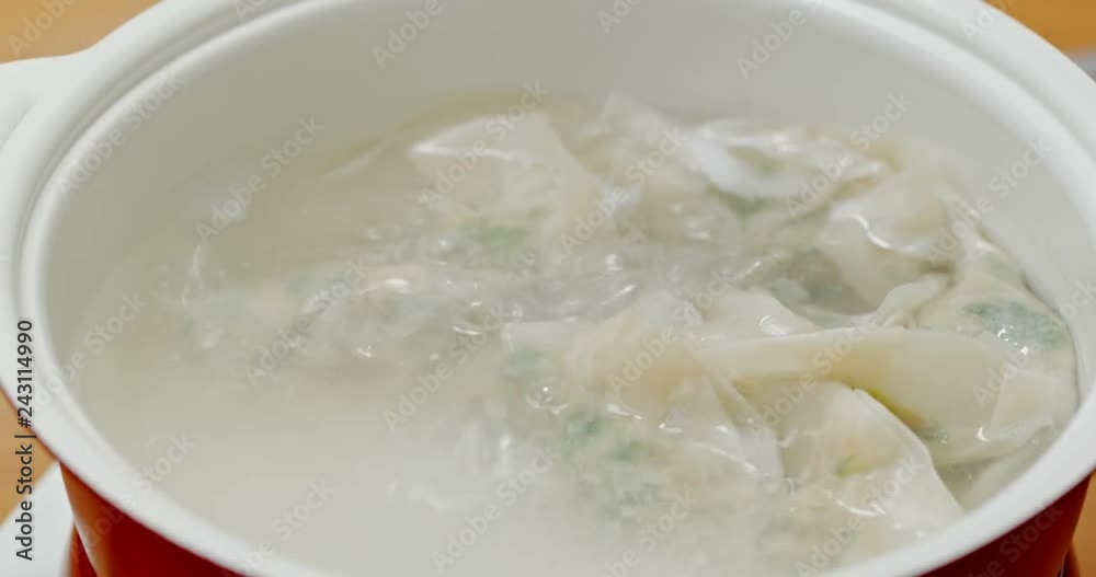 Boil with meat dumpling for chinese new year Boil with meat dumpling for chinese new year