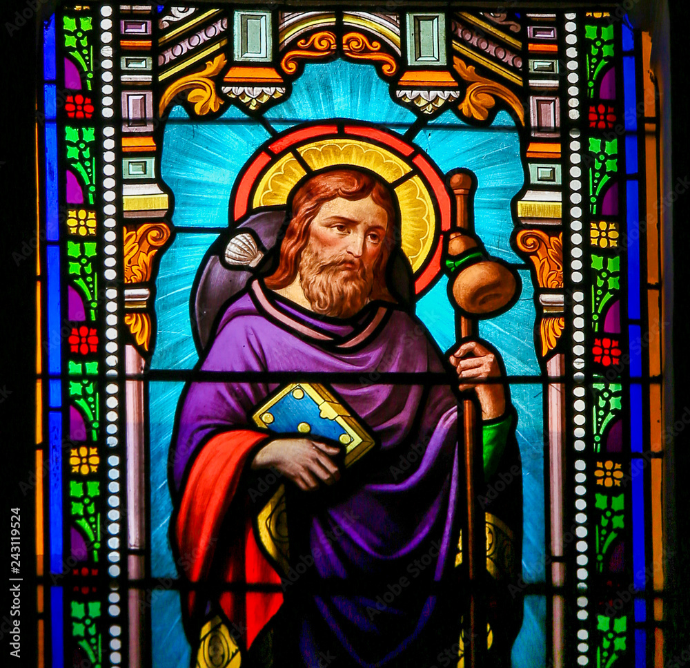 Saint James the Greater - Stained Glass in Antibes Church
