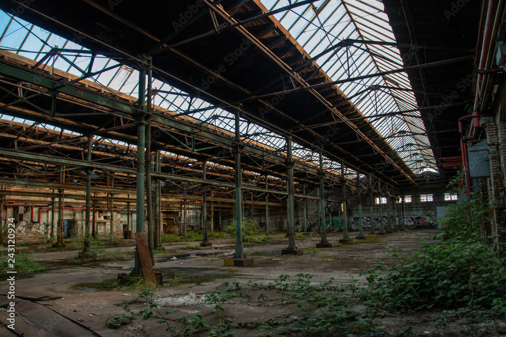 Lost Place garage of railway