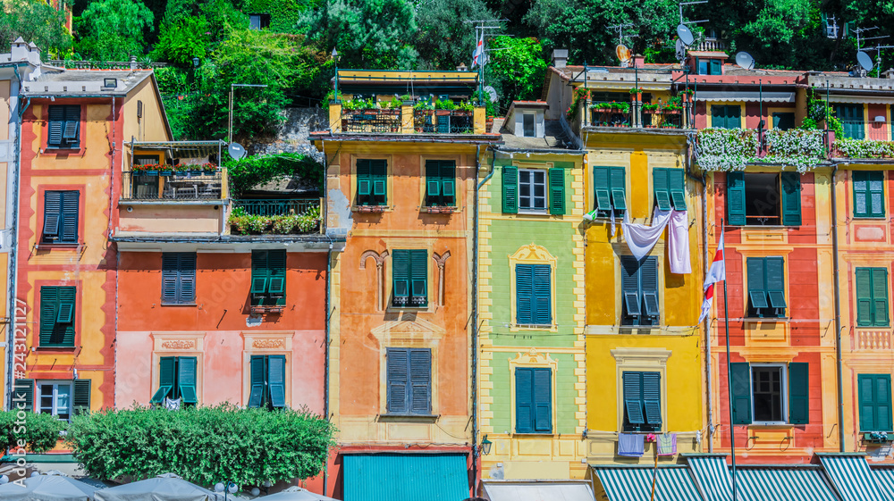 Naklejka premium Picturesque fishing village Portofino, Liguria, Italy