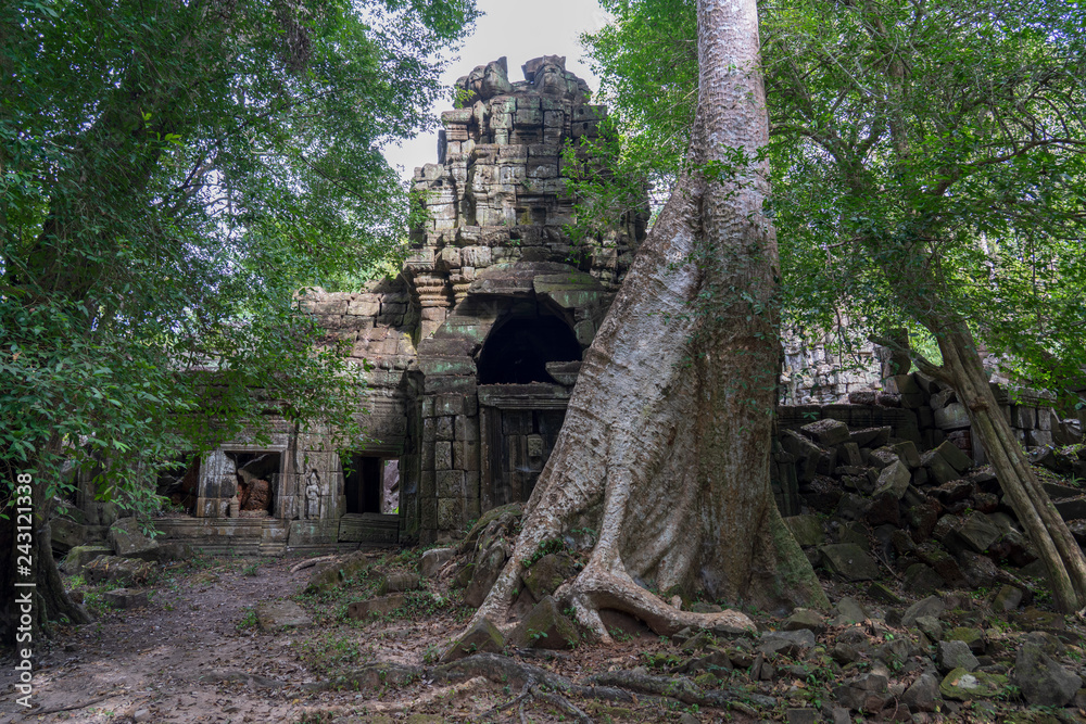 Preah Khan temple at Angkor, Cambodia