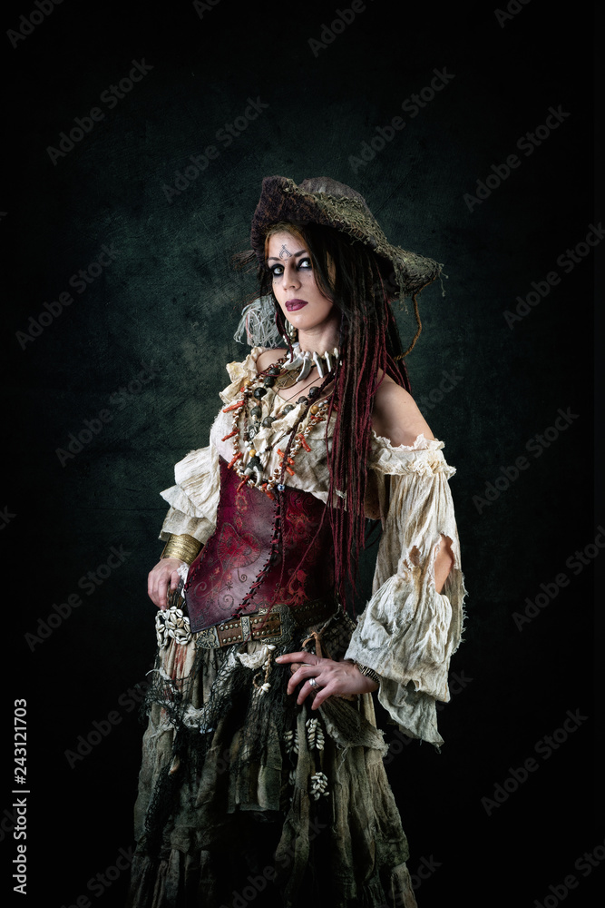 Portrait of a sexy pirate