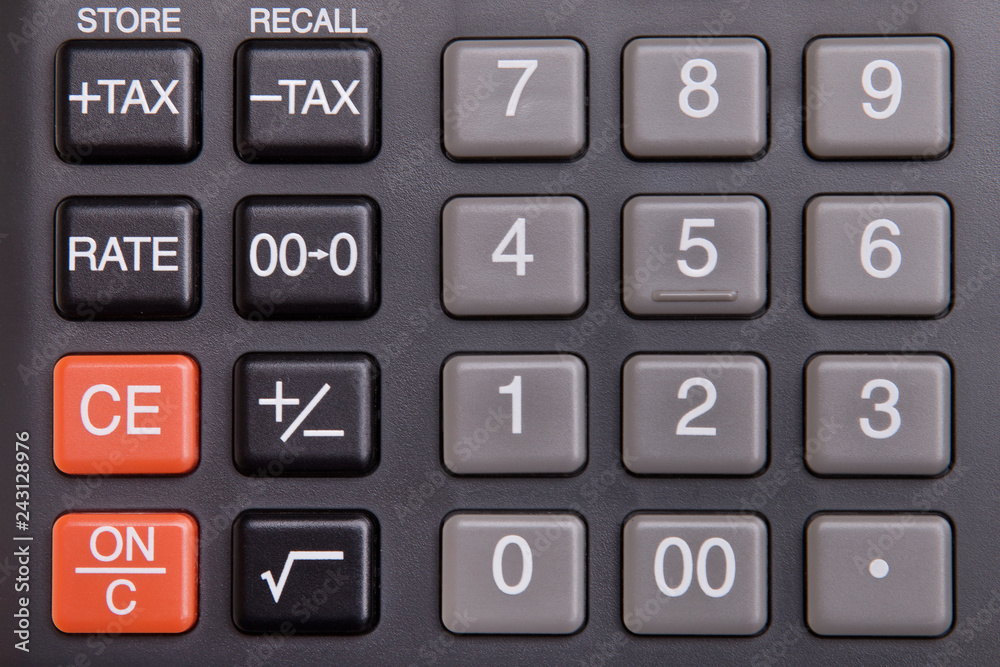 Calculator close up. Calculator close up.
