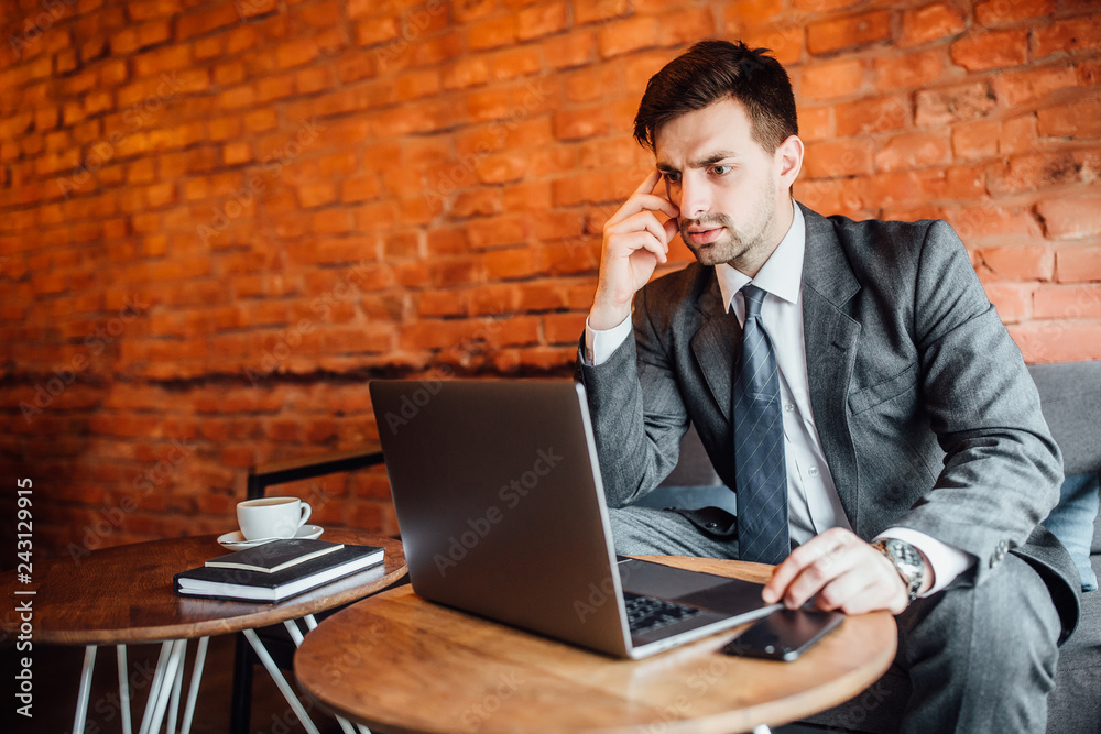 Businessman in cafe Businessman in cafe