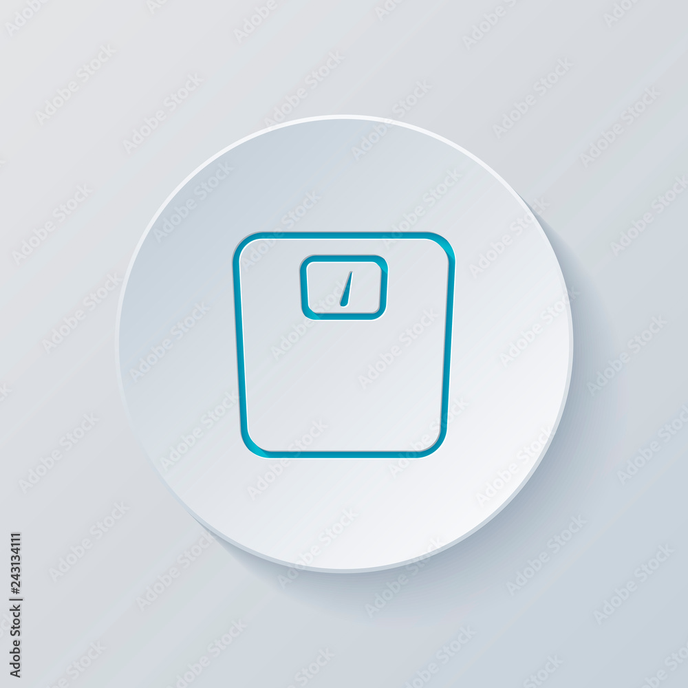 silhouette or icon of weights, simple outline. Cut circle with g silhouette or icon of weights, simple outline. Cut circle with g