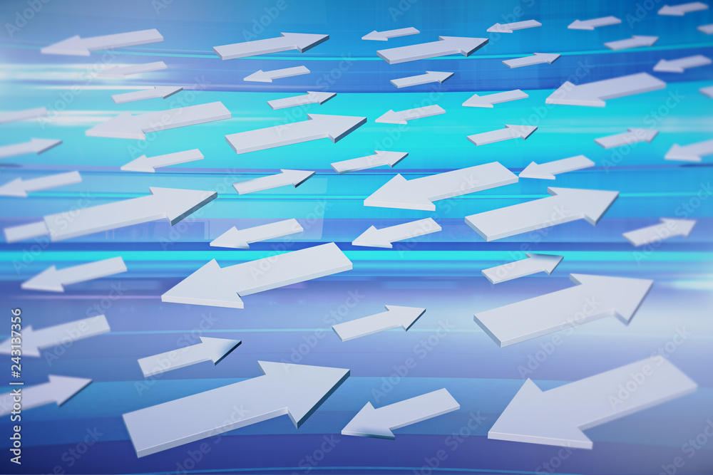 Fototapeta premium Creative arrows background