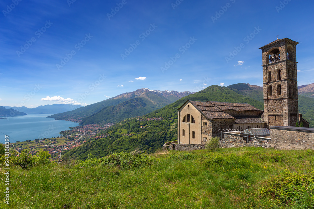 Old church near Como lake in Italy