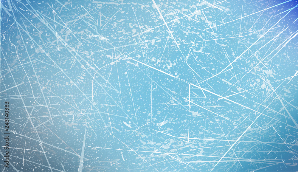 Ice texture. Winter background. Overhead view. High resolution