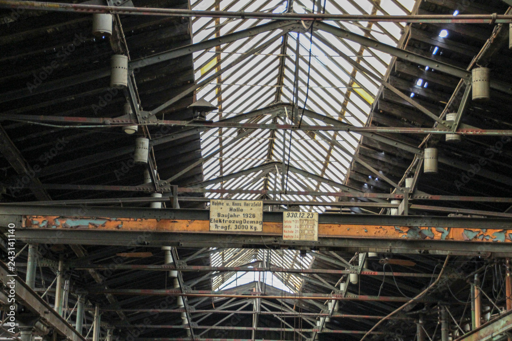 Lost Place garage of railway Lost Place garage of railway