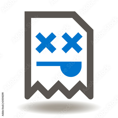 Page not found icon. Web error 404 logo vector. Failure connection symbol.