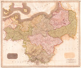 1815, Thomson Map of Prussia, Germany, John Thomson, 1777 - 1840, was a Scottish cartographer from Edinburgh, UK