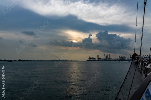 Singapore Sun Set Boat