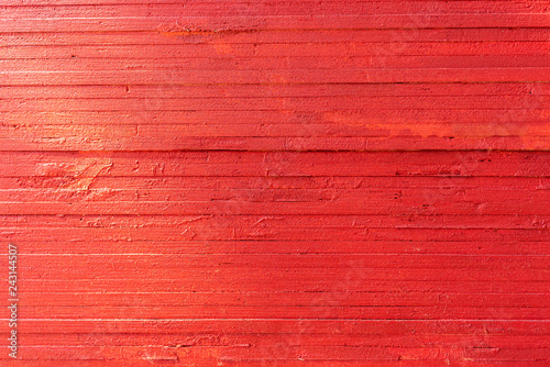 Red wooden wall texture and wood background photo