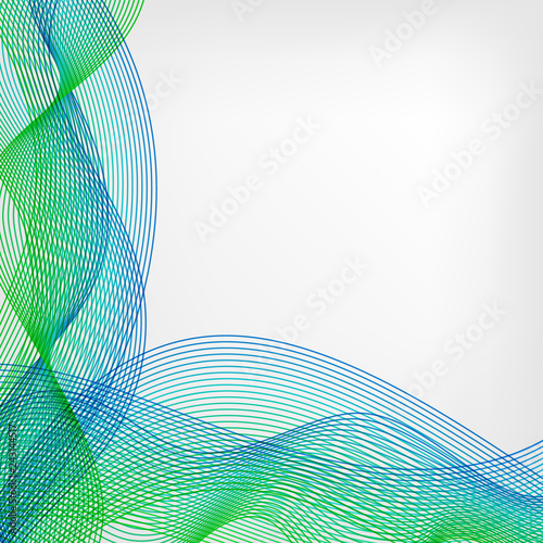 abstract vector waved line background