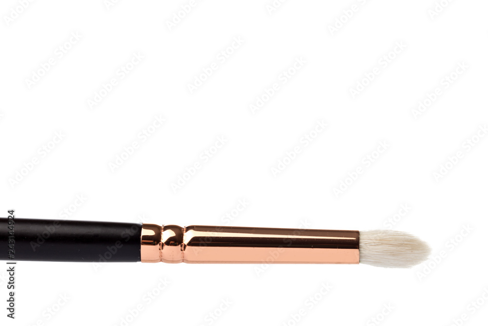 make up brush, eye shadows blusher isolated on white background make up brush, eye shadows blusher isolated on white background
