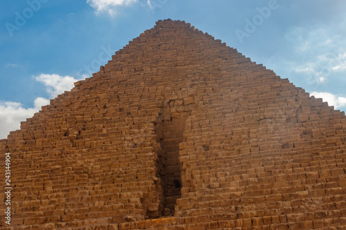 Great Pyramid of Giza (also known as the Pyramid of Khufu or the Pyramid of Cheops) is the oldest and largest of the three pyramids in the Giza pyramid complex