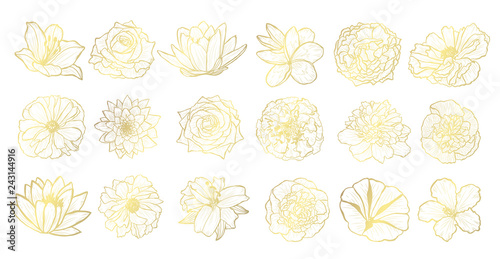 golden floral decoration