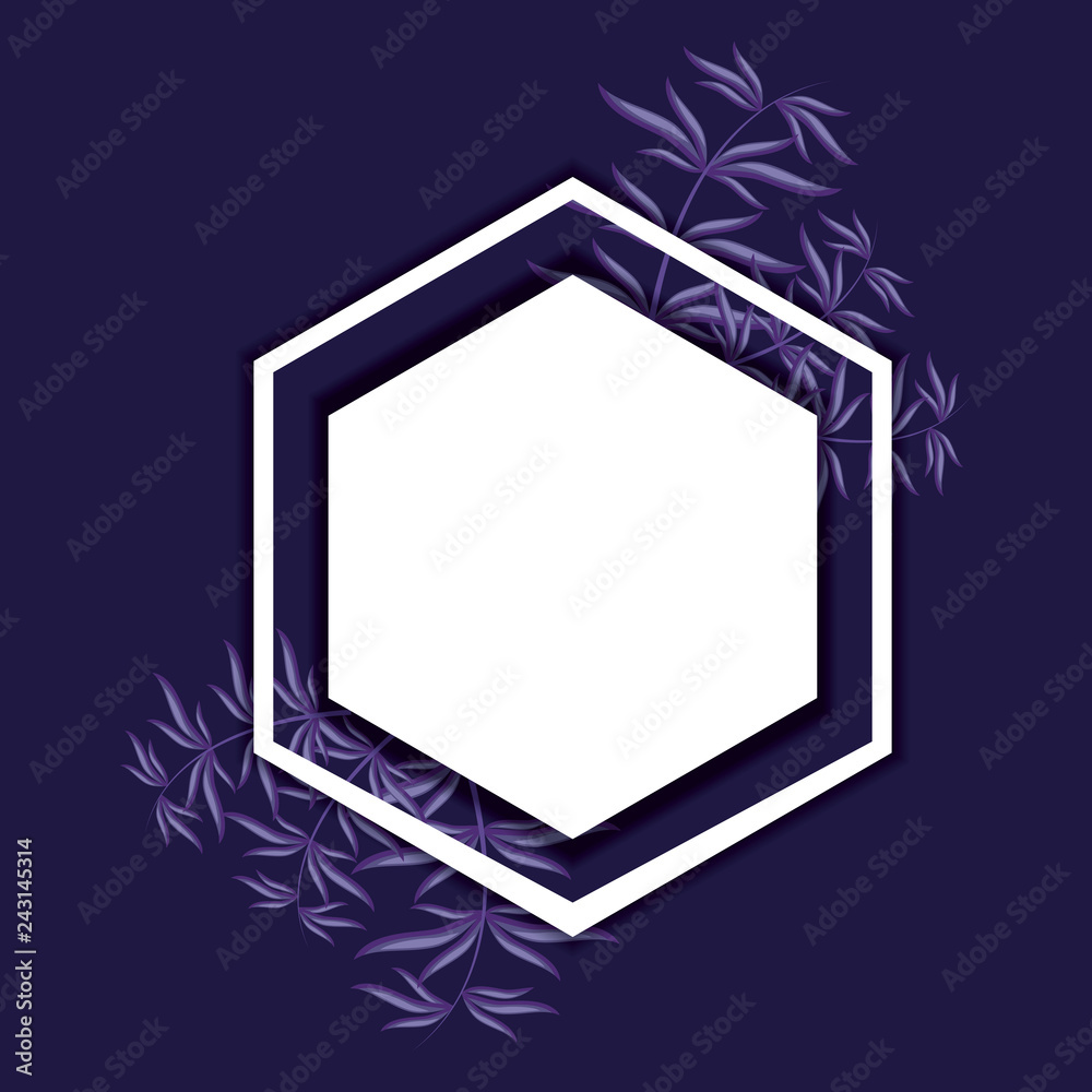 leafs plants decorative frame leafs plants decorative frame