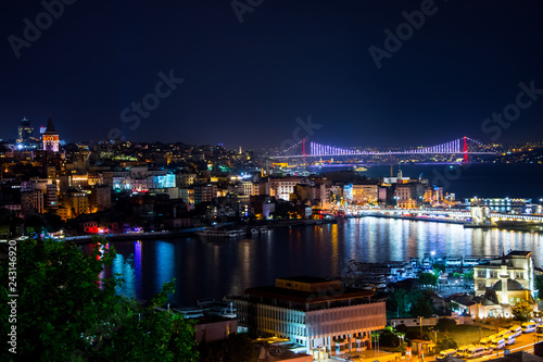 Beautiful view to the city of Istanbul