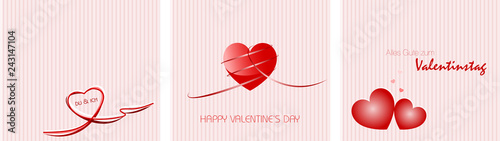 Valentinstag - 3er Set
