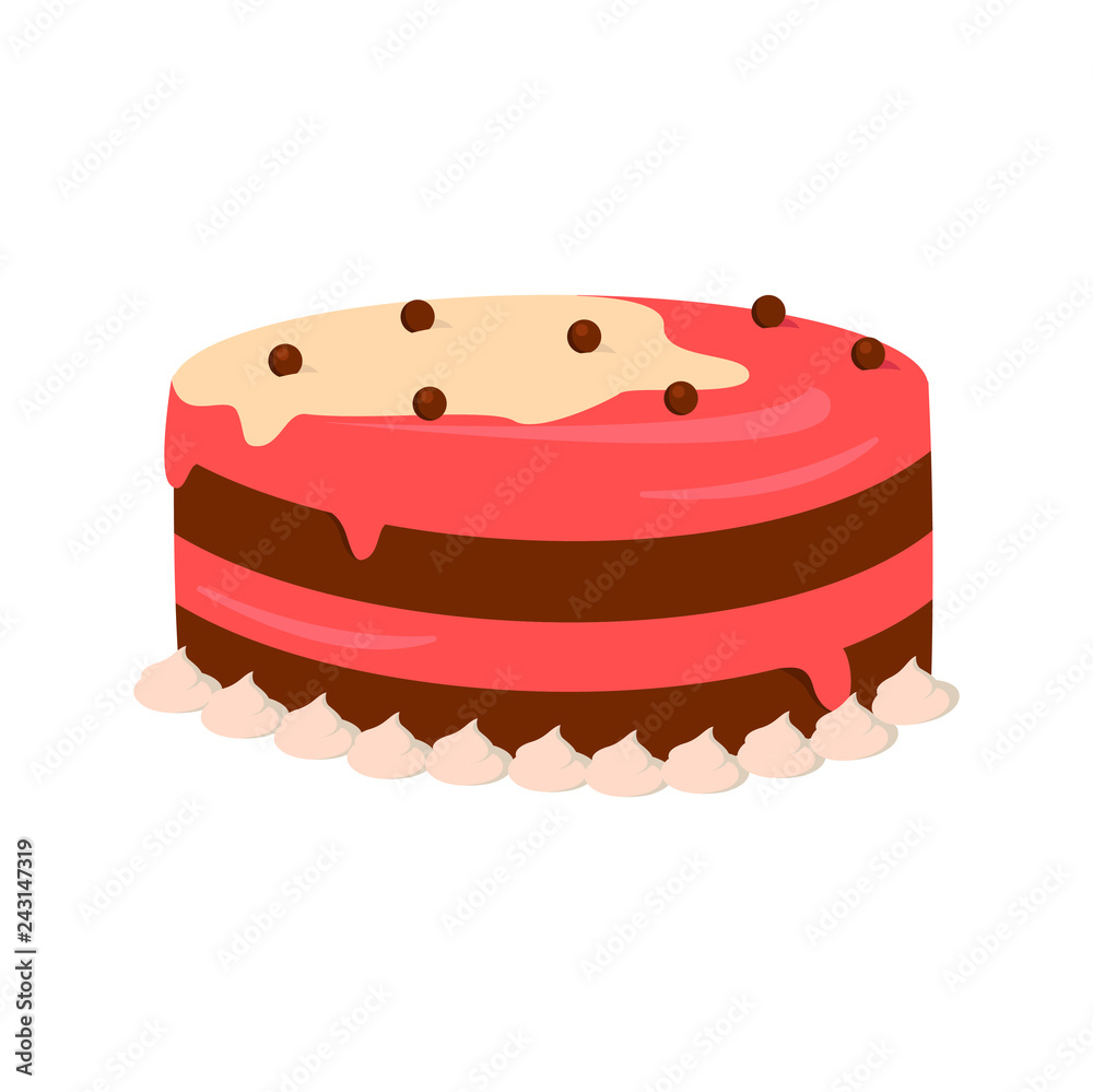 Cake icon on white background for graphic and web design, Modern simple vector sign. Internet concept. Trendy symbol for website design web button or mobile app Cake icon on white background for graphic and web design, Modern simple vector sign. Internet concept. Trendy symbol for website design web button or mobile app