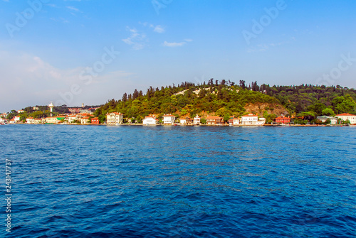 Istanbul, Turkey, 02 September 2017: Bosphorus Mansions, Kanlica, Uskudar