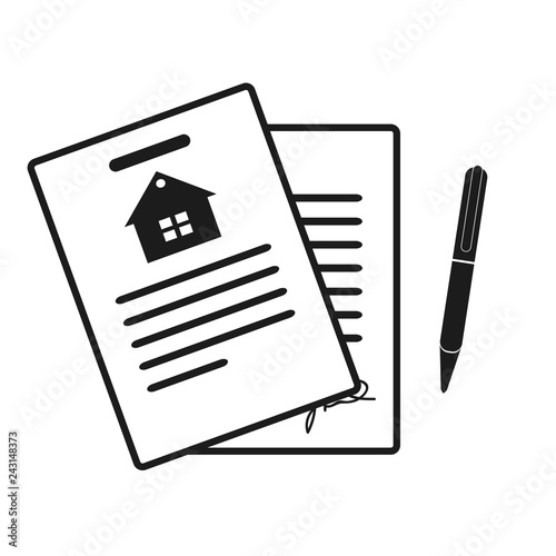 Lease Contract Icon. Professional, pixel perfect icons optimized for both large and small resolutions. EPS10 format.