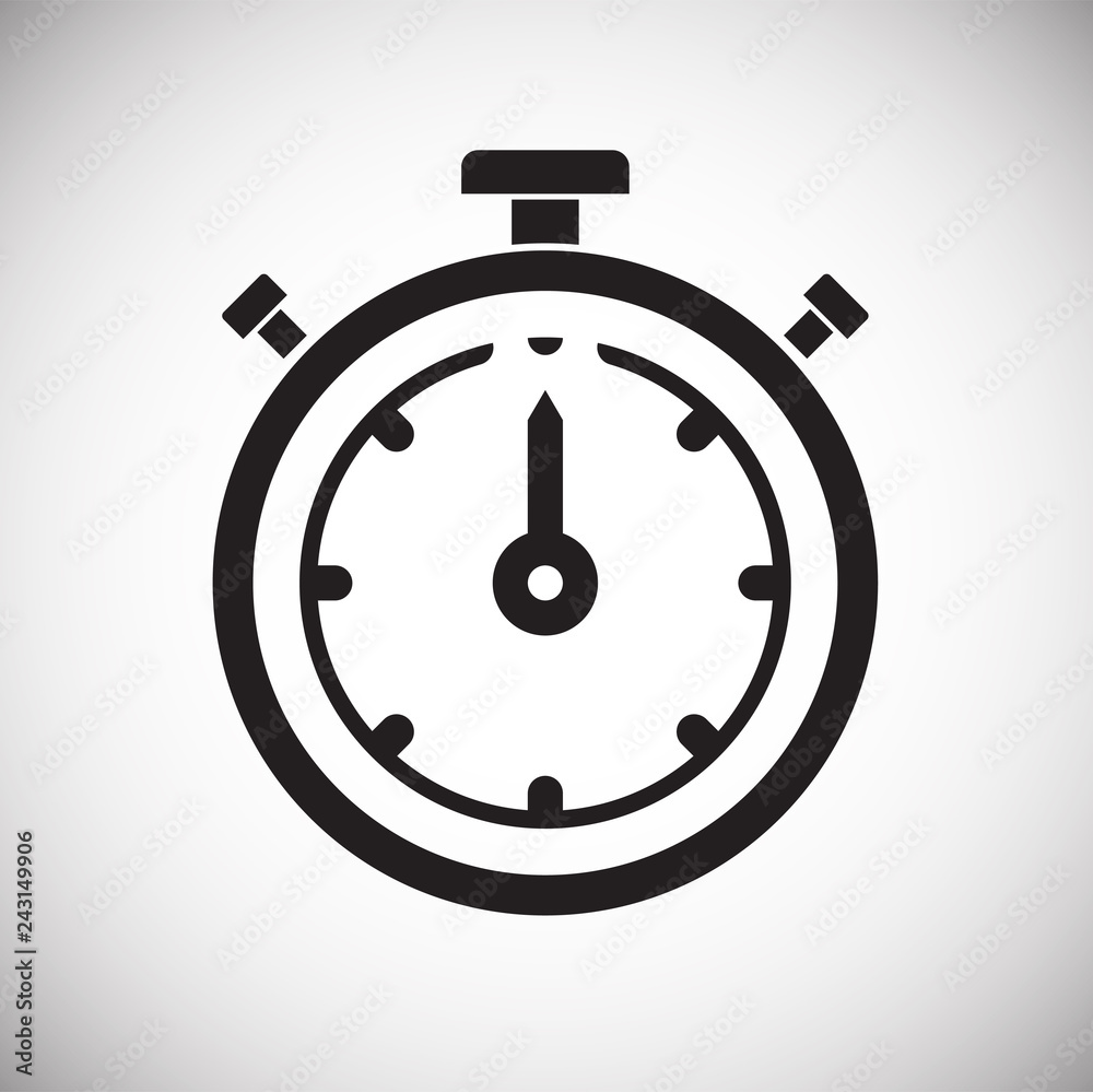 Time icon on white background for graphic and web design, Modern simple vector sign. Internet concept. Trendy symbol for website design web button or mobile app Time icon on white background for graphic and web design, Modern simple vector sign. Internet concept. Trendy symbol for website design web button or mobile app