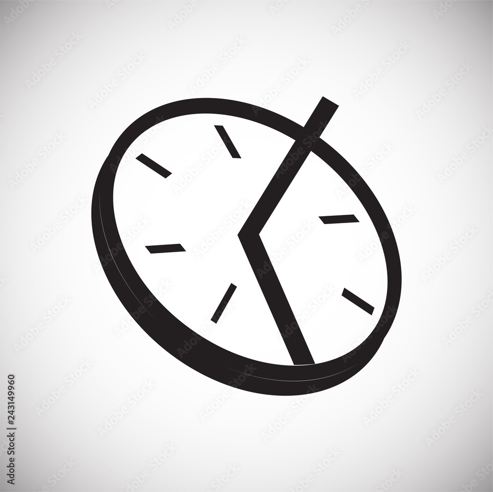 Time icon on white background for graphic and web design, Modern simple vector sign. Internet concept. Trendy symbol for website design web button or mobile app Time icon on white background for graphic and web design, Modern simple vector sign. Internet concept. Trendy symbol for website design web button or mobile app
