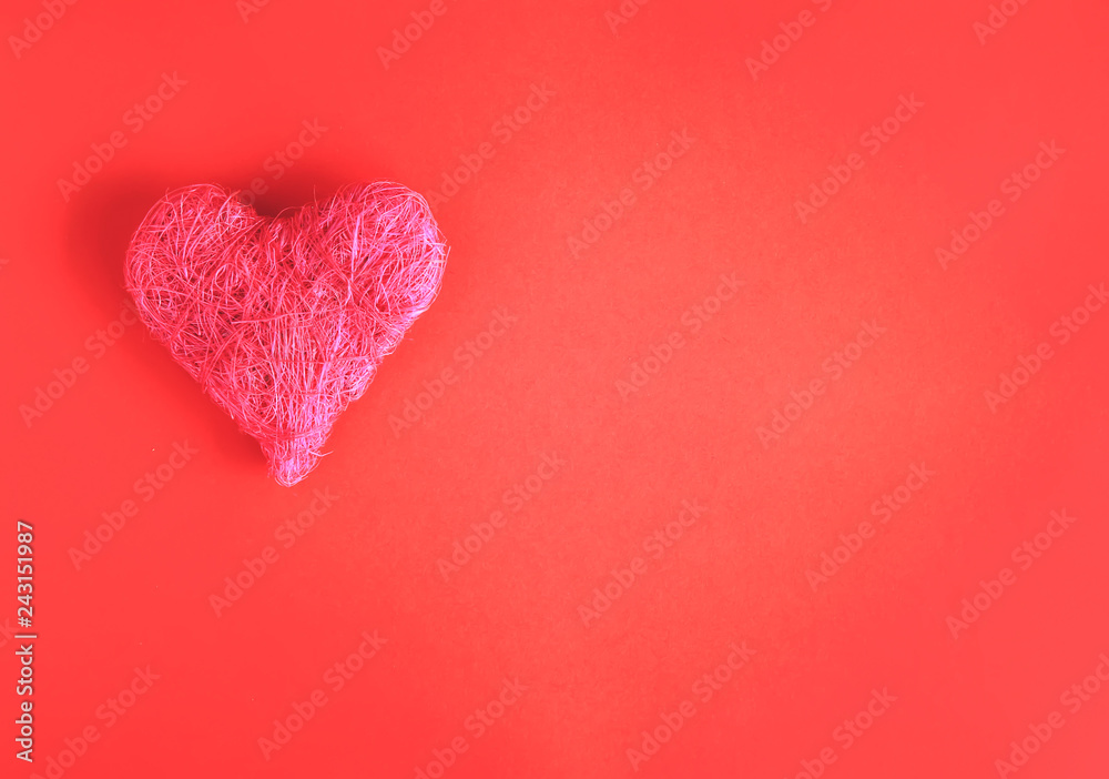 Valentines Day festive background with heart