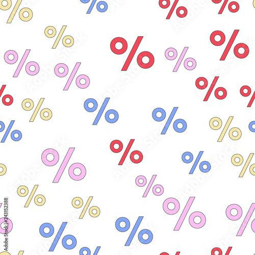 Percent Discount and sales Background Seamless vector EPS 10 pattern