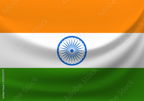 Flag of India vector clipart